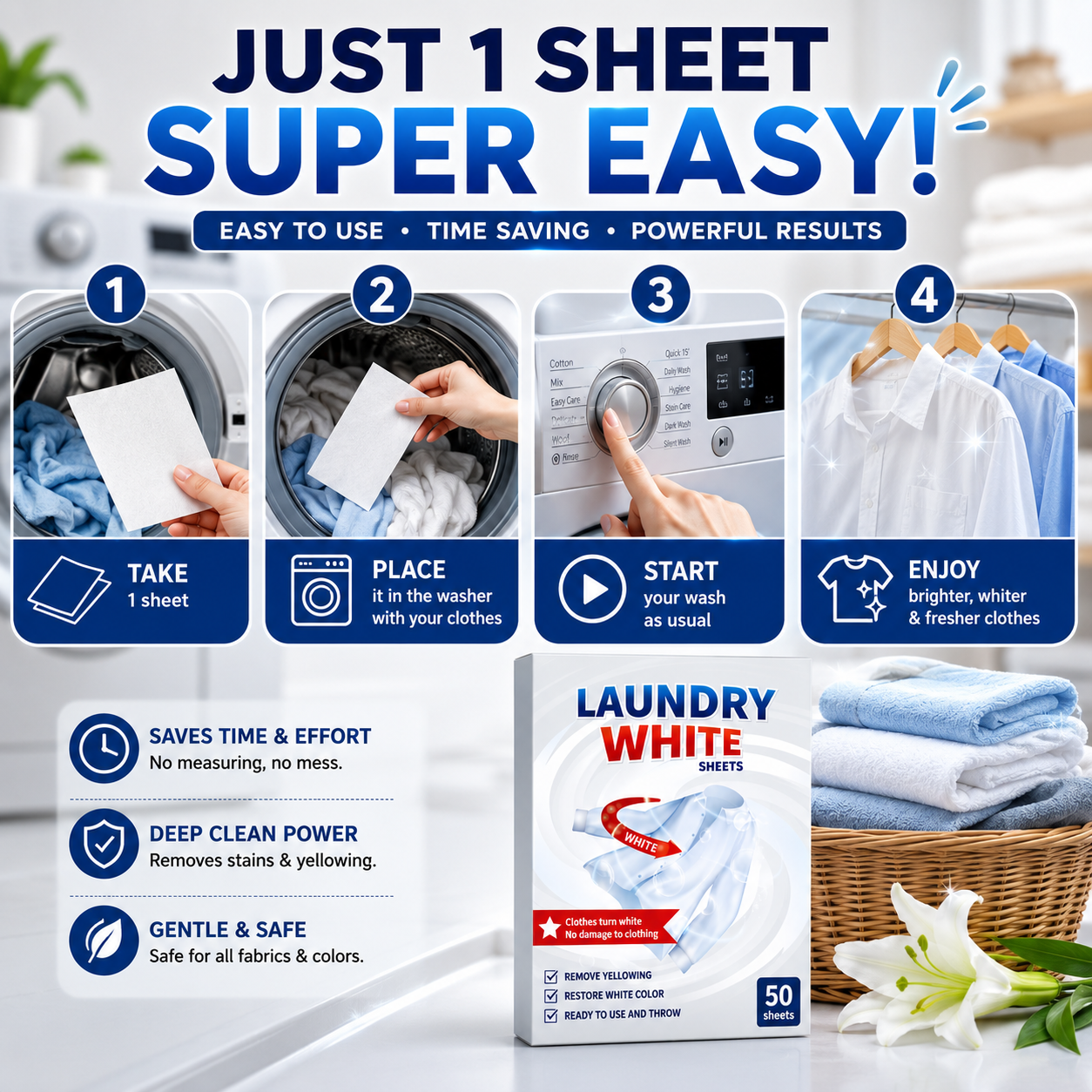 Deep cleaning whitening sheet details