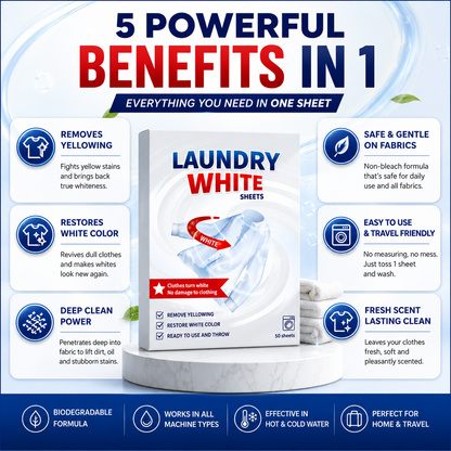 How to use laundry whitening sheets